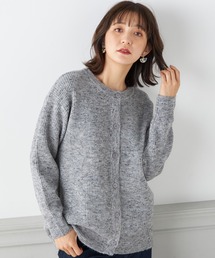 【ウォッシャブル】カラーネップニットカーディガン