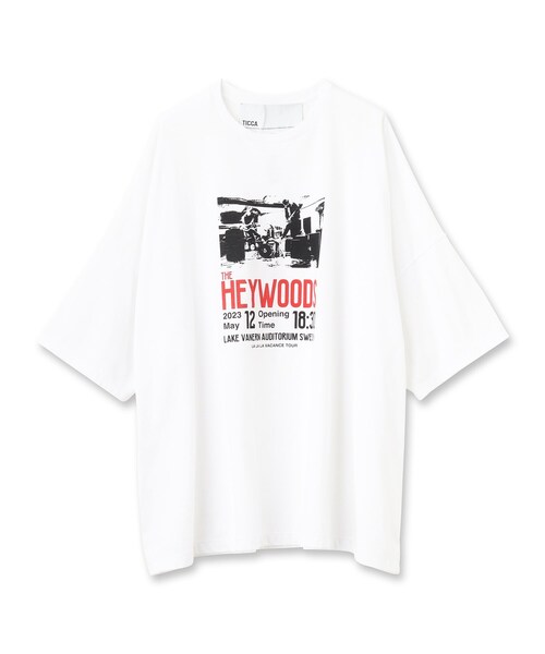 TICCA(ティッカ)の「◆TICCA(ティッカ)THE HEYWOODS スクエアTシャツ(Tシャツ/カットソー・レディース・ブラック/ホワイト・00)」の2枚目の写真