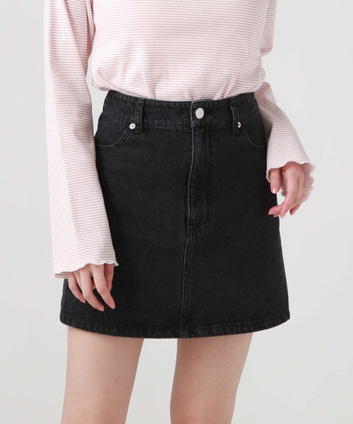 archives（アルシーヴ）の「デニムミニスカート（デニムスカート