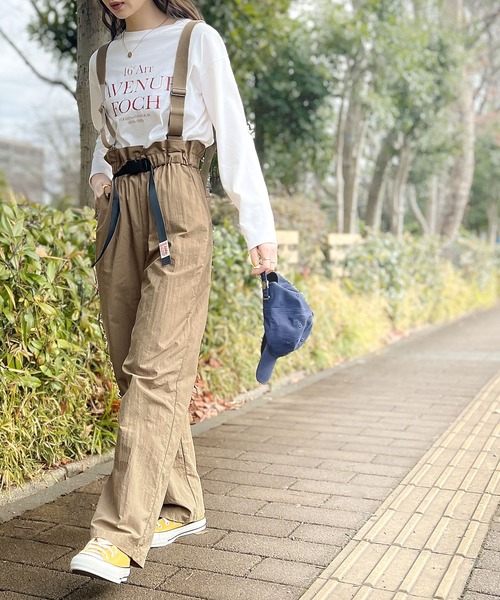 Java（ジャバ）の「《JaVaジャバ コラボ》上級のカジュアルアップに。バックルベルトサスペンダーパンツ（サロペット/オーバーオール・レディース・モカ/ベージュ系その他/ブラック・LARGE/MEDIUM/SMALL/X-LARGE）」の10枚目の写真