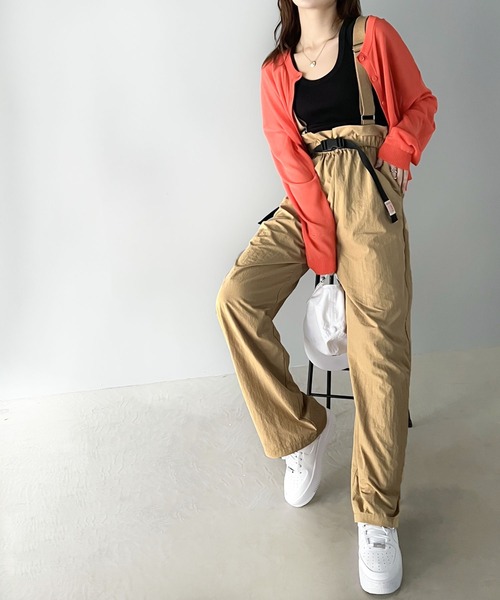 Java（ジャバ）の「《JaVaジャバ コラボ》上級のカジュアルアップに。バックルベルトサスペンダーパンツ（サロペット/オーバーオール・レディース・モカ/ベージュ系その他/ブラック・LARGE/MEDIUM/SMALL/X-LARGE）」の5枚目の写真