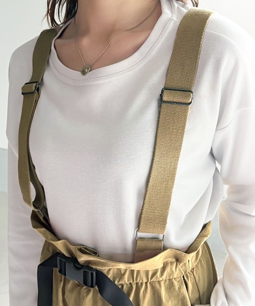 Java（ジャバ）の「《JaVaジャバ コラボ》上級のカジュアルアップに。バックルベルトサスペンダーパンツ（サロペット/オーバーオール・レディース・モカ/ベージュ系その他/ブラック・LARGE/MEDIUM/SMALL/X-LARGE）」の13枚目の写真