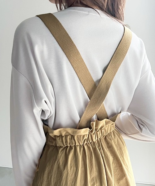 Java（ジャバ）の「《JaVaジャバ コラボ》上級のカジュアルアップに。バックルベルトサスペンダーパンツ（サロペット/オーバーオール・レディース・モカ/ベージュ系その他/ブラック・LARGE/MEDIUM/SMALL/X-LARGE）」の14枚目の写真