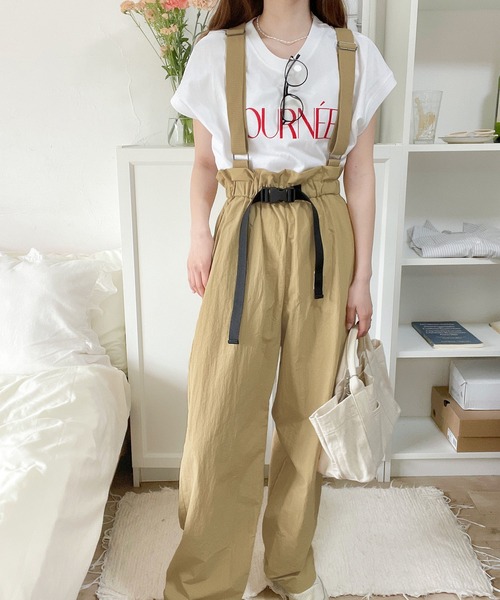 Java（ジャバ）の「《JaVaジャバ コラボ》上級のカジュアルアップに。バックルベルトサスペンダーパンツ（サロペット/オーバーオール・レディース・モカ/ベージュ系その他/ブラック・LARGE/MEDIUM/SMALL/X-LARGE）」の18枚目の写真