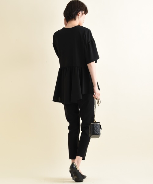 INTERPLANET(インタープラネット)の「カットジョーゼットパールブラウス(シャツ/ブラウス・レディース・オフホワイト/ブラック/ライトベージュ/グレイッシュベージュ・FREE)」の11枚目の写真