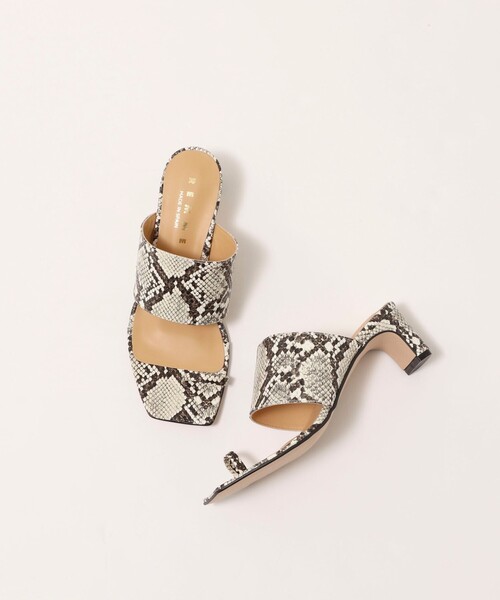 REMME（レメ）の「【REMME/レメ】◇【WEB限定】トングスクエアヒールパイソンサンダル（サンダル・レディース・パイソン・36/37/38）」の3枚目の写真