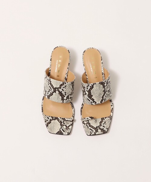 REMME（レメ）の「【REMME/レメ】◇【WEB限定】トングスクエアヒールパイソンサンダル（サンダル・レディース・パイソン・36/37/38）」の4枚目の写真