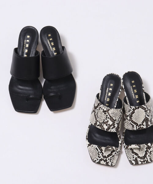 REMME（レメ）の「【REMME/レメ】◇【WEB限定】トングスクエアヒールパイソンサンダル（サンダル・レディース・パイソン・36/37/38）」の15枚目の写真