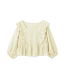 FREE'S MART | 【WEB限定】◆肩フリルギンガムペプラムブラウス(シャツ/ブラウス)