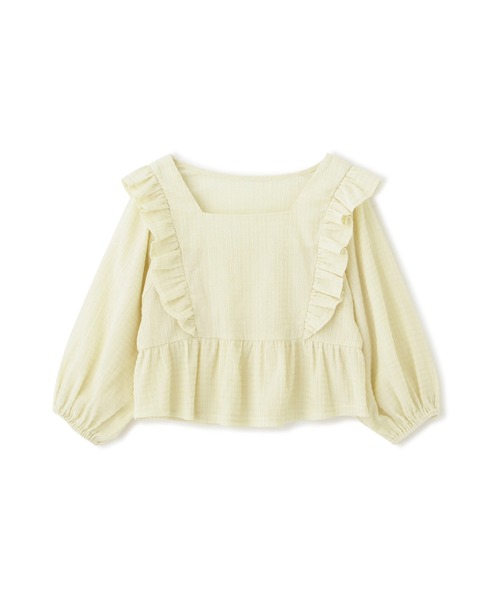 FREE'S MART（フリーズマート）の「【パープルカラーWEB限定】◆肩フリルギンガムペプラムブラウス（シャツ/ブラウス・レディース・ベージュ/パープル/グリーン/ブラック系その他・FREE）」の3枚目の写真