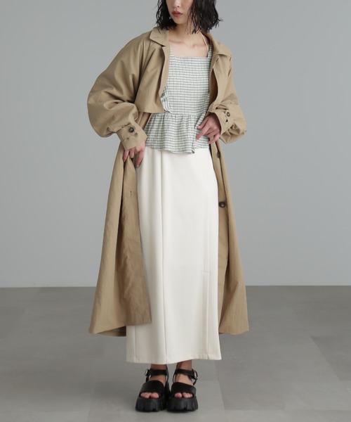 FREE'S MART（フリーズマート）の「【パープルカラーWEB限定】◆肩フリルギンガムペプラムブラウス（シャツ/ブラウス・レディース・ベージュ/パープル/グリーン/ブラック系その他・FREE）」の14枚目の写真