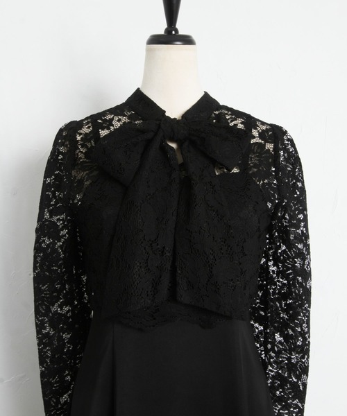 【セール】マルチＷＡＹボウタイリボンレーストップス×キャミワンピースセット（ワンピース）｜tocco closet（トッコ クローゼット）