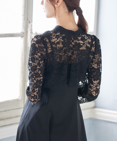 【セール】マルチＷＡＹボウタイリボンレーストップス×キャミワンピースセット（ワンピース）｜tocco closet（トッコ クローゼット）