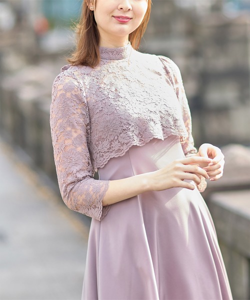 【セール】マルチＷＡＹボウタイリボンレーストップス×キャミワンピースセット（ワンピース）｜tocco closet（トッコ クローゼット）