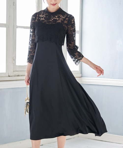 【セール】マルチＷＡＹボウタイリボンレーストップス×キャミワンピースセット（ワンピース）｜tocco closet（トッコ クローゼット）