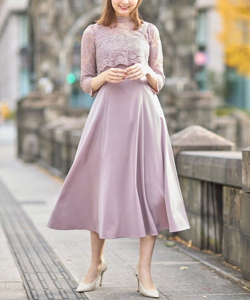 【セール】マルチＷＡＹボウタイリボンレーストップス×キャミワンピースセット（ワンピース）｜tocco closet（トッコ クローゼット）