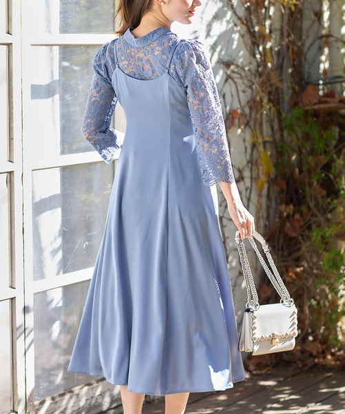 【セール】マルチＷＡＹボウタイリボンレーストップス×キャミワンピースセット（ワンピース）｜tocco closet（トッコ クローゼット）