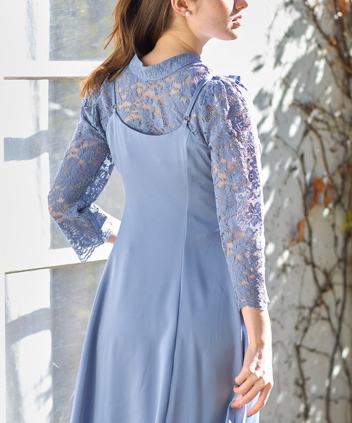 【セール】マルチＷＡＹボウタイリボンレーストップス×キャミワンピースセット（ワンピース）｜tocco closet（トッコ クローゼット）