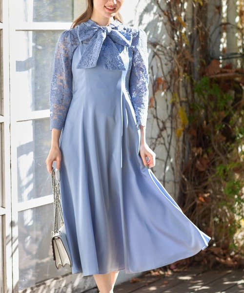 トッコクローゼット tocco closet マルチWAY 配色レーストップス