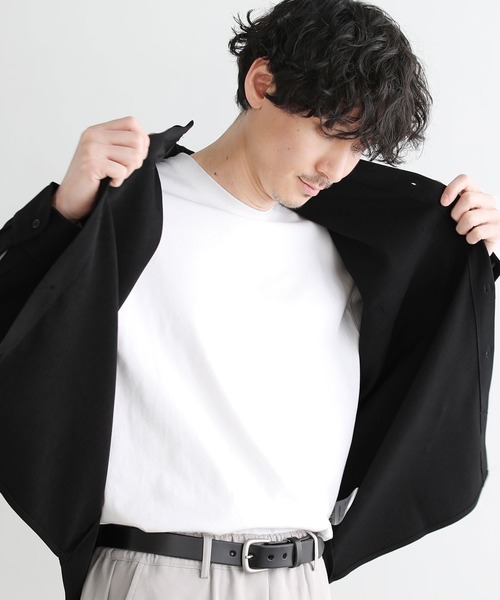 LIL VENDARS（リルヴェンダース）の「とろみストレッチセミワイドレギュラーカラー長袖シャツ（シャツ/ブラウス・メンズ・ベージュ系/グレー/ブルー/アイボリー/ブラック・XL/M/L）」の20枚目の写真