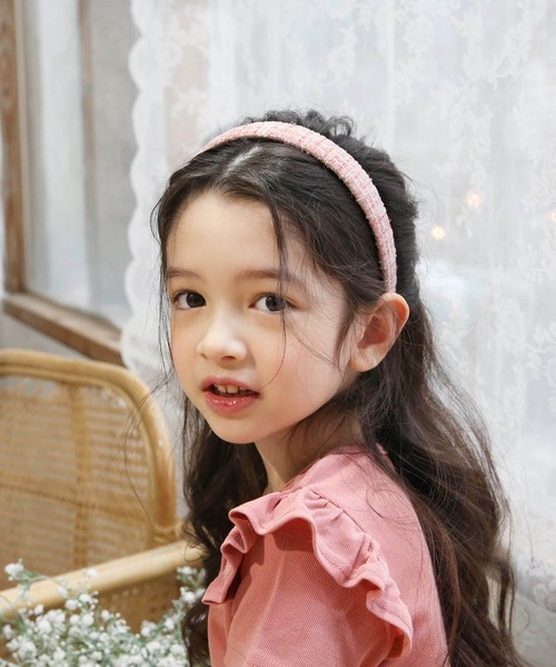 Rora（ローラ）の「レトロチック ツイード カチューシャ（カチューシャ・キッズ・ブルー/ピンク・フリー）」の5枚目の写真