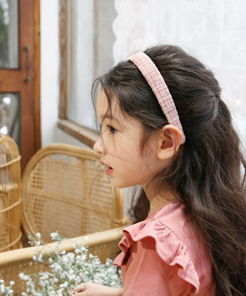 Rora（ローラ）の「レトロチック ツイード カチューシャ（カチューシャ・キッズ・ブルー/ピンク・フリー）」の6枚目の写真