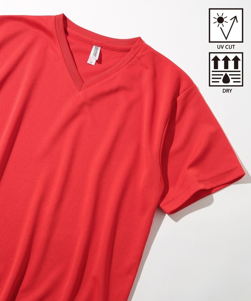 Printstar(プリントスター)の「【Printstar】4.4オンス ドライVネックTシャツ glimmer ヨガ・ピラティス・ランニングウェア UVカット 紫外線対策 00337(Tシャツ/カットソー・レディース・ホワイト/バーガンディー/ロイヤルブルー/ダークグレー/グリーン/ブラック/ネイビー/ライム/レッド/オレンジ/フューシャピンク/ターコイズブルー・LL/S/M/L)」の10枚目の写真