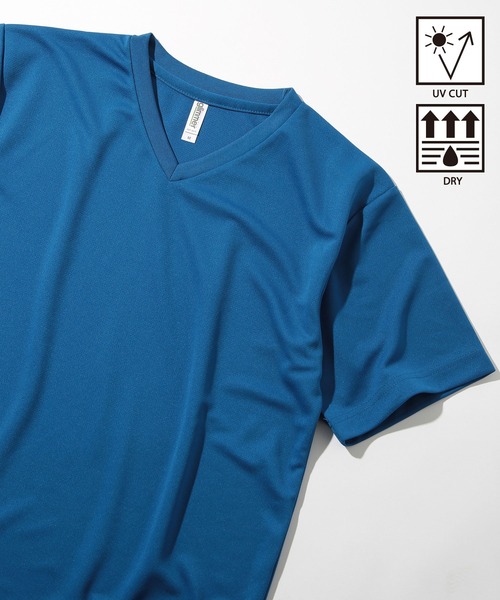 Printstar(プリントスター)の「【Printstar】4.4オンス ドライVネックTシャツ glimmer ヨガ・ピラティス・ランニングウェア UVカット 紫外線対策 00337(Tシャツ/カットソー・レディース・ホワイト/バーガンディー/ロイヤルブルー/ダークグレー/グリーン/ブラック/ネイビー/ライム/レッド/オレンジ/フューシャピンク/ターコイズブルー・LL/S/M/L)」の8枚目の写真