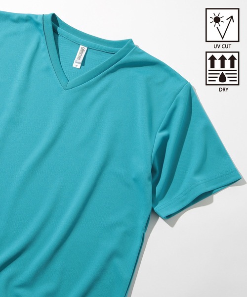 Printstar(プリントスター)の「【Printstar】4.4オンス ドライVネックTシャツ glimmer ヨガ・ピラティス・ランニングウェア UVカット 紫外線対策 00337(Tシャツ/カットソー・レディース・ホワイト/バーガンディー/ロイヤルブルー/ダークグレー/グリーン/ブラック/ネイビー/ライム/レッド/オレンジ/フューシャピンク/ターコイズブルー・LL/S/M/L)」の7枚目の写真