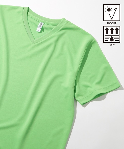 Printstar(プリントスター)の「【Printstar】4.4オンス ドライVネックTシャツ glimmer ヨガ・ピラティス・ランニングウェア UVカット 紫外線対策 00337(Tシャツ/カットソー・レディース・ホワイト/バーガンディー/ロイヤルブルー/ダークグレー/グリーン/ブラック/ネイビー/ライム/レッド/オレンジ/フューシャピンク/ターコイズブルー・LL/S/M/L)」の4枚目の写真
