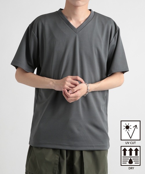 Printstar(プリントスター)の「【Printstar】4.4オンス ドライVネックTシャツ glimmer ヨガ・ピラティス・ランニングウェア UVカット 紫外線対策 00337(Tシャツ/カットソー・レディース・ホワイト/バーガンディー/ロイヤルブルー/ダークグレー/グリーン/ブラック/ネイビー/ライム/レッド/オレンジ/フューシャピンク/ターコイズブルー・LL/S/M/L)」の3枚目の写真