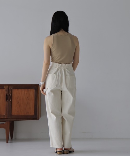 hellam（へラム）の「カットソー アメスリタンク（タンクトップ・レディース・ベージュ/カーキ/ブラック/オフホワイト/チャコール/グレー・FREE）」の17枚目の写真