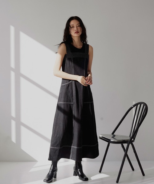 hellam（へラム）の「カットソー アメスリタンク（タンクトップ・レディース・ベージュ/カーキ/ブラック/オフホワイト/チャコール/グレー・FREE）」の14枚目の写真