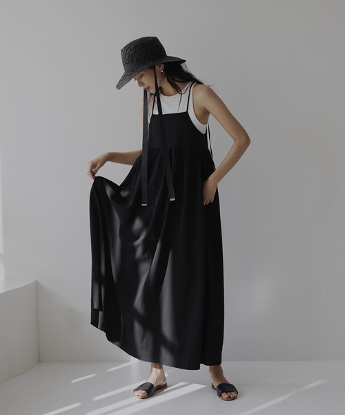 hellam（へラム）の「カットソー アメスリタンク（タンクトップ・レディース・ベージュ/カーキ/ブラック/オフホワイト/チャコール/グレー・FREE）」の19枚目の写真