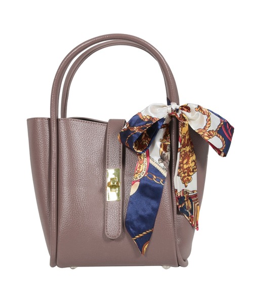 Julia Boutique（ジュリアブティック）の「スカーフ＆ポーチ付きハンドバッグ/23111（ハンドバッグ・レディース・ブラウン/グレー系/アイボリー/ブラック/ブラウン系・ONE）」の15枚目の写真