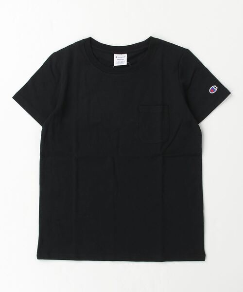Champion（チャンピオン）の「チャンピオン  SHORT SLEEVE POCKET T-SHIRT（Tシャツ/カットソー・レディース・ライトグレー/サンドグレー/ピンク/ホワイト/グリーン/ブラック/ブラウン/ライトグリーン・L/M）」の2枚目の写真