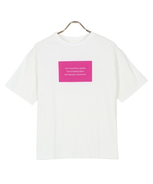 KOBE LETTUCE（コウベレタス）の「[ コットン100% ] 選べるプリント 半袖Tシャツ（Tシャツ/カットソー・レディース・ホワイト系3/ホワイト系5/ブラック/ホワイト系/ホワイト系1/ホワイト系2/ホワイト系4/ブラック系1/ブラック系・2/3/1）」の5枚目の写真