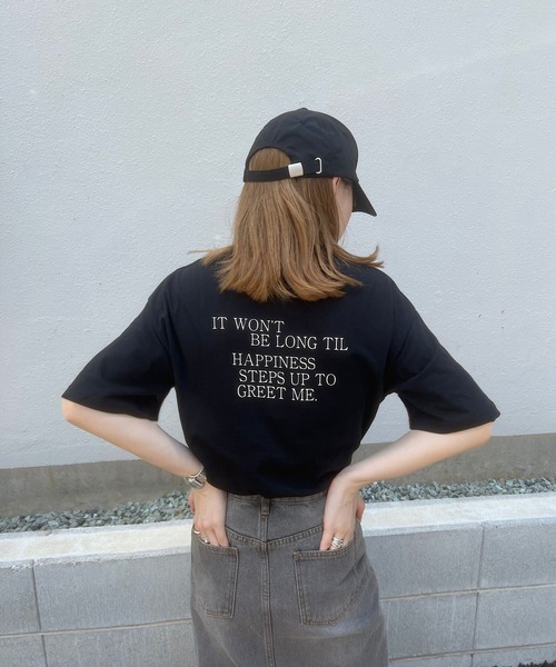KOBE LETTUCE（コウベレタス）の「[ コットン100% ] 選べるプリント 半袖Tシャツ（Tシャツ/カットソー・レディース・ホワイト系3/ホワイト系5/ブラック/ホワイト系/ホワイト系1/ホワイト系2/ホワイト系4/ブラック系1/ブラック系・2/3/1）」の15枚目の写真