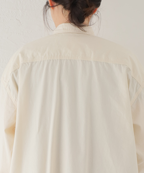 セール】【ARMEN/アーメン】SLUB CHAMBRAY LONG SHIRT（シャツ