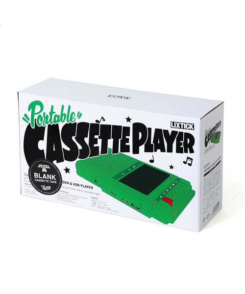 新品【箱付き】LIXTICK カセットプレーヤー LIXTICK リックスティック PORTABLE CASSETTE PLAYER