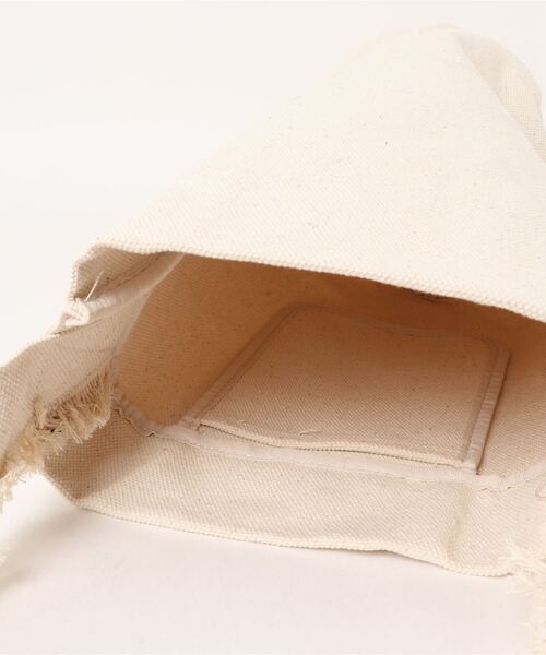 IAMUSE（アイアミューズ）の「ショルダーフリンジ　ワンショルダーキャンバスバッグ S0964【IAMUSE】（ショルダーバッグ・レディース・キャメル/ホワイト・FREE）」の16枚目の写真