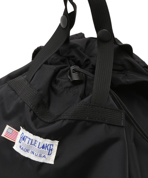 BATTLE LAKE（バトルレイク）の「【BATTLE LAKE】STOWAWAY PACK（バックパック/リュック・レディース・ライトグレー/ブラック・FREE）」の14枚目の写真