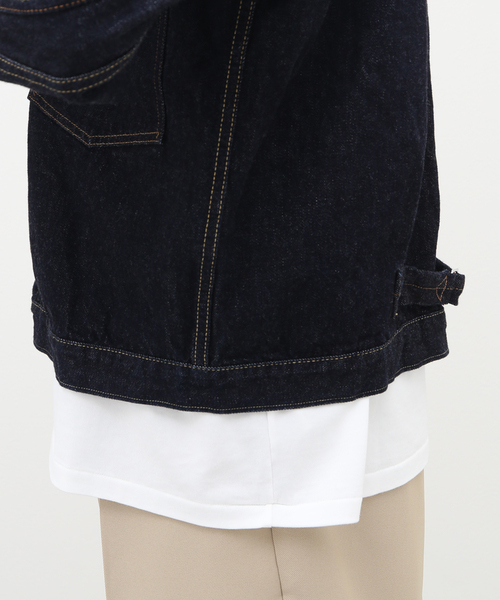 LENO（リノ）の「【LENO / リノ】BRENDA BIG TRUCKER JACKET（デニムジャケット・メンズ・ネイビー・MEDIUM/LARGE）」の12枚目の写真