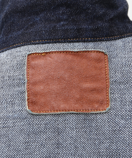 LENO（リノ）の「【LENO / リノ】BRENDA BIG TRUCKER JACKET（デニムジャケット・メンズ・ネイビー・MEDIUM/LARGE）」の17枚目の写真