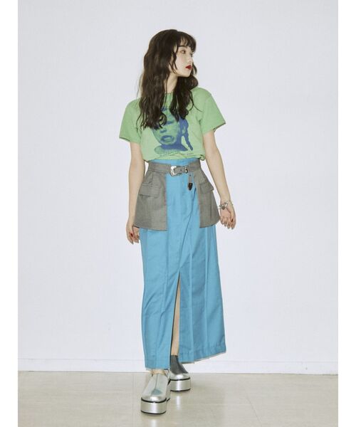 jouetie（ジュエティ）の「ラップレイヤードスカート（スカート・レディース・ブラック/ピンク/ブルー・MEDIUM）」の11枚目の写真