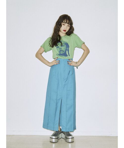 jouetie（ジュエティ）の「ラップレイヤードスカート（スカート・レディース・ブラック/ピンク/ブルー・MEDIUM）」の6枚目の写真