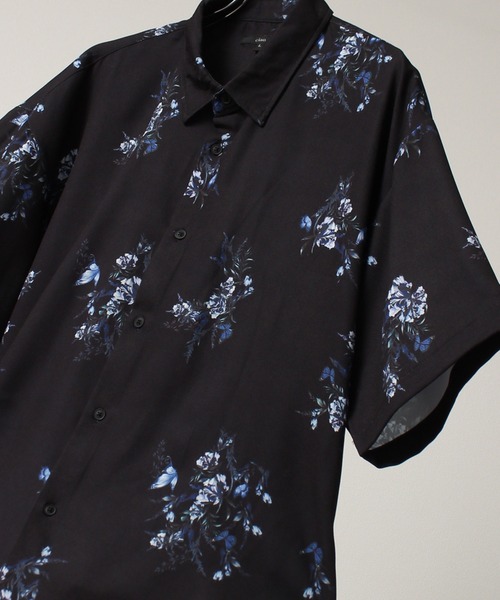 Art re A select（アトリエセレクト）の「Ealry Drape Georgette Whole Pattern Harfsleeve Oversized Shirt/エアリー ドレープ 総柄 ビッグシルエット レギュラーカラー半袖シャツ（シャツ/ブラウス・メンズ・カーキ/アイボリー/グレー系その他/ブラウン系その他/ブラック×レッド/ブラック系その他2/ブラウン系その他4/ブラウン系その他5/ブルー系その他2/ホワイト系その他5/ホワイト系その他2/ホワイト系その他4/ブラック系その他3/ブラック系その他5/ブラウン系その他2/ブラック系その他/ブルー系その他/ブラック系その他7/グレー系その他2/グレー系その他3/グレー系その他4/ブラックミックス/ネイビー/ベージュ系その他/ブラック×ホワイト/ホワイト系その他/ホワイト系その他3/ブラック系その他4/ブラック系その他6/ブラウン系その他3/ベージュ系その他2・M/L）」の14枚目の写真