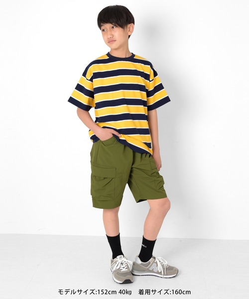 GLAZOS（グラソス）の「【撥水速乾】リップストップ・カーゴパンツ（カーゴパンツ・キッズ・ブラック/カーキ/チャコールグレー・140cm/160cm/170cm/150cm）」の14枚目の写真