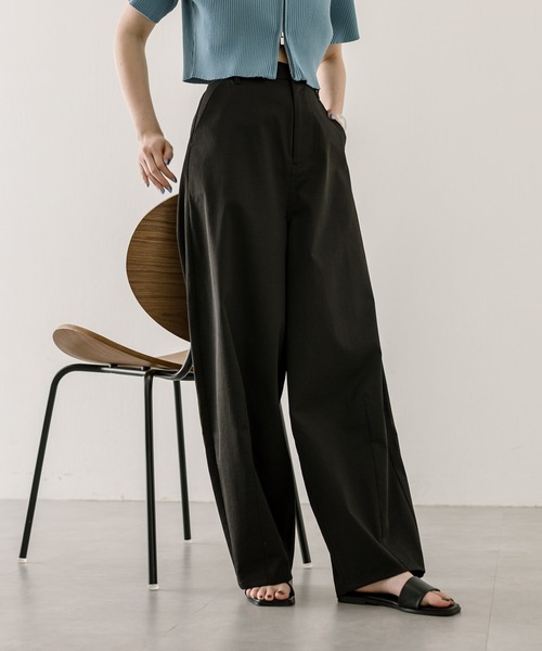 <値下げ>Lig. コクーンパンツ BLACK Msize lig. コクーンパンツ ブラック M size