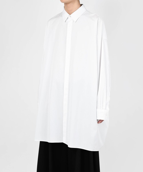ラッドミュージジャン　ホワイト コットン ロングスリーブシャツ　L相当　美品 LAD MUSICIAN（ラッドミュージシャン）の「DOLMAN SLEEVE LONG SHIRT